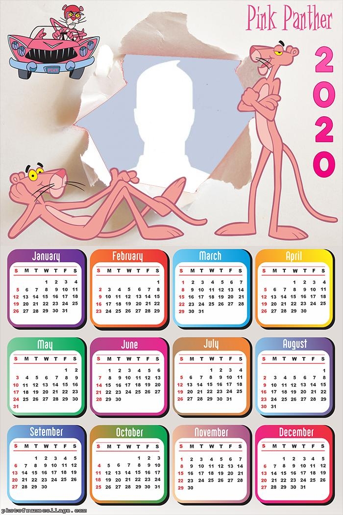 Frames for Pictures Free Pink Panther Calendar 2020