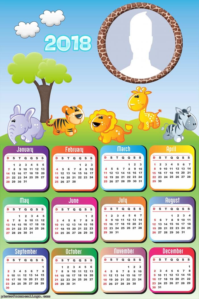 Calendar 2018 Safari