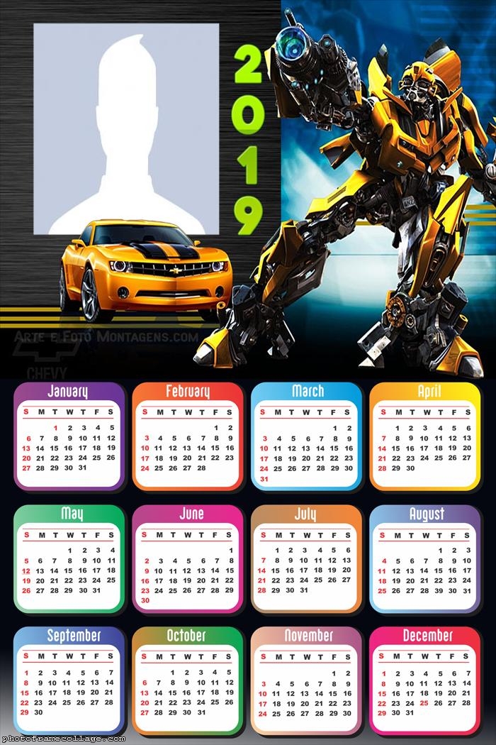 Transformers Calendar 2019
