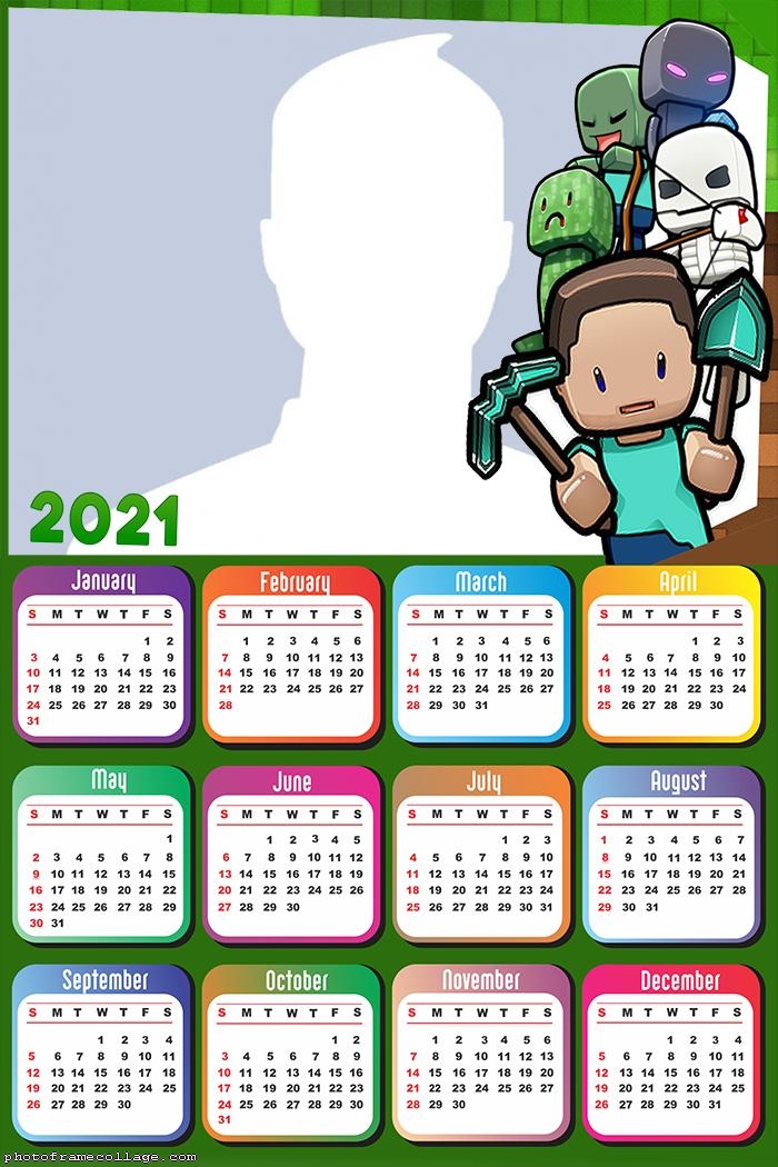 Calendar 2021 Skin Minecraft