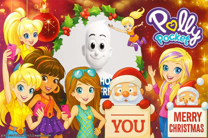 Polly Pocket Merry Christmas photo collage story