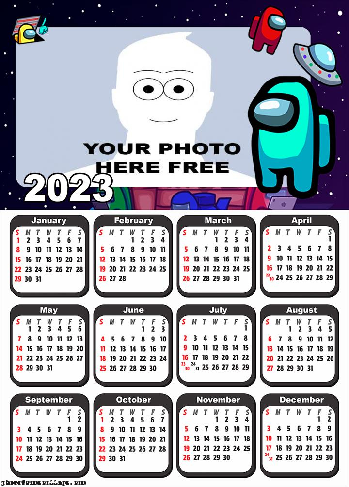 Calendar 2023 Among Us
