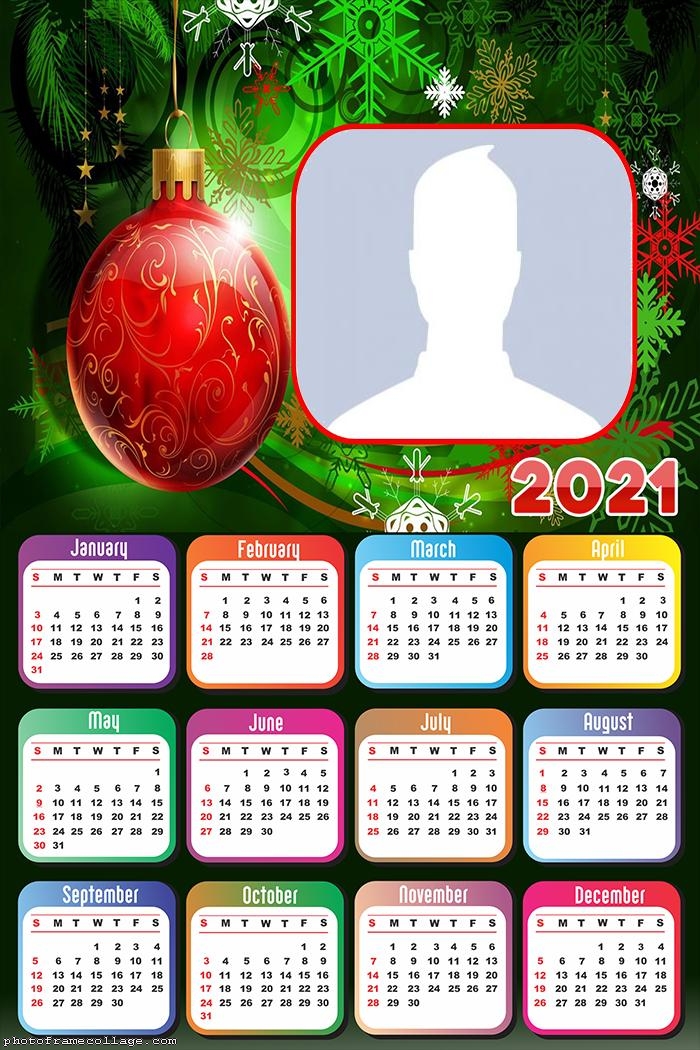 Calendar 2021 Christmas Ball