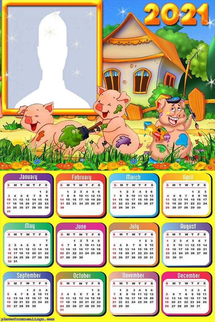 The Three Little Pigs Calendar 2021