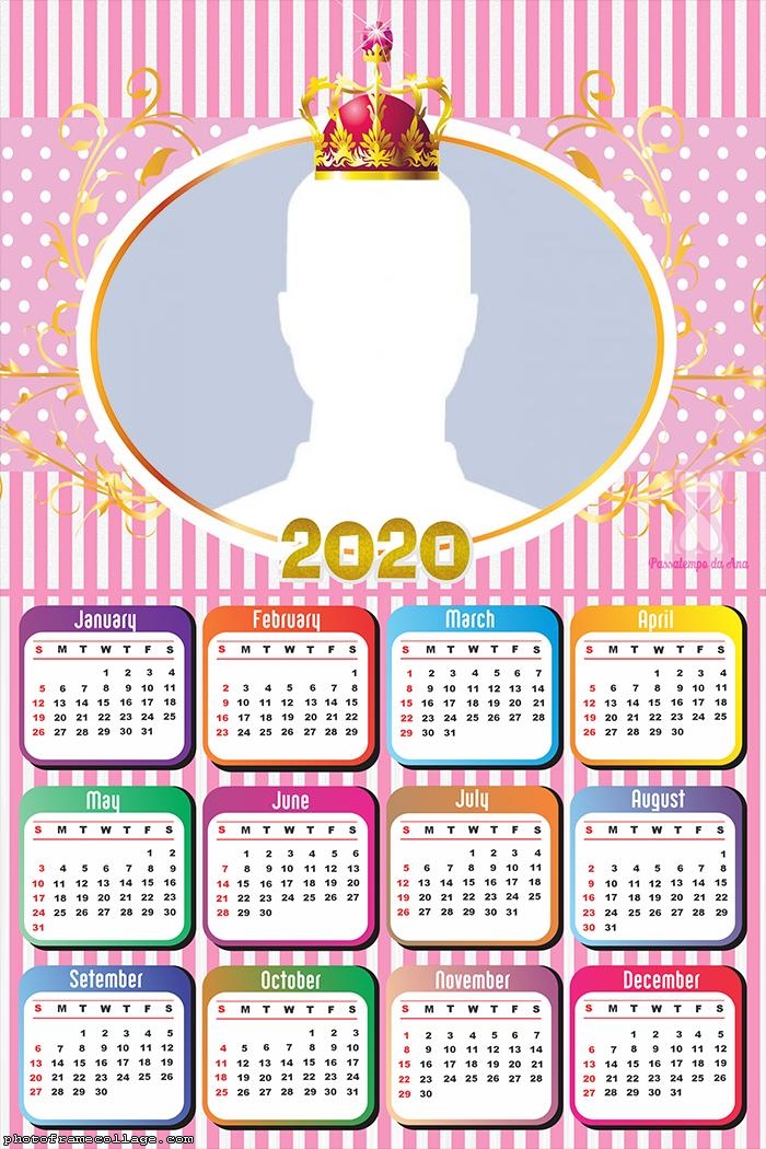 Queen Theme for Girls Calendar 2020