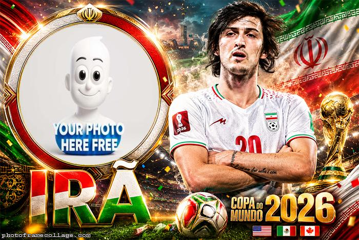 Sardar Azmoun Fifa World Cup 2026 Picture Frame 