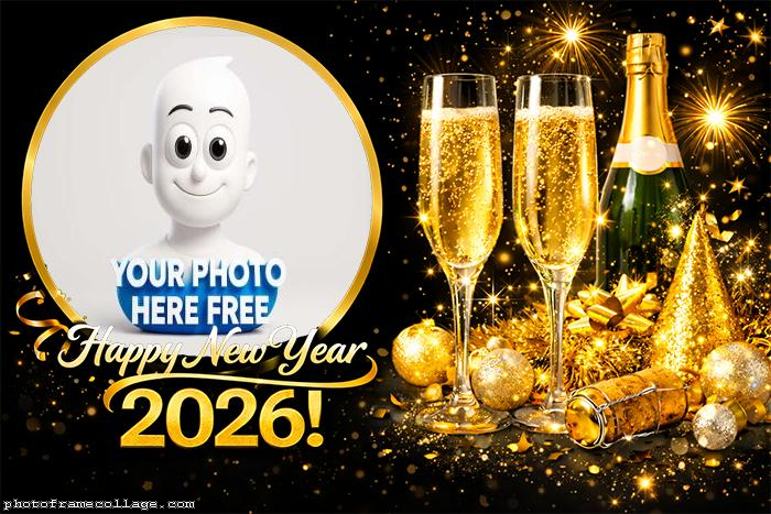 Collage New Year 2026 photo grid 