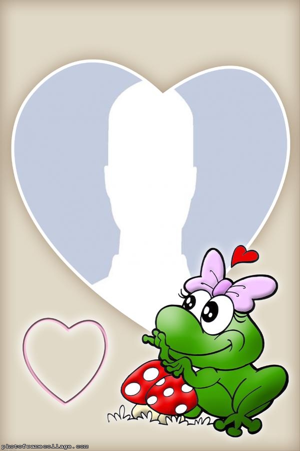 Toad in Love Photo Collage