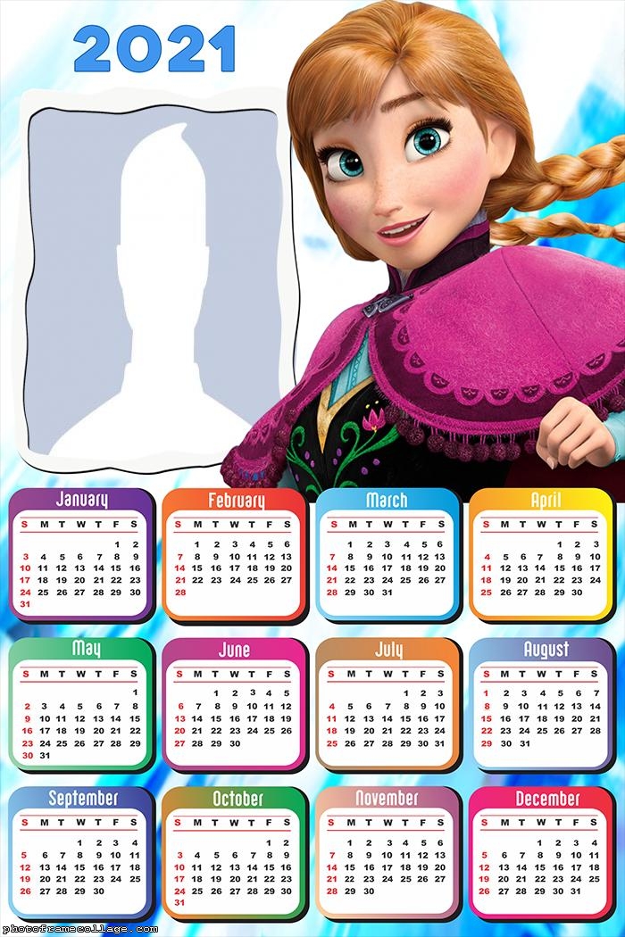 Anna Frozen Calendar 2021