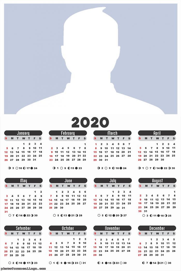 Calendar 2020 Blank Frame Picture