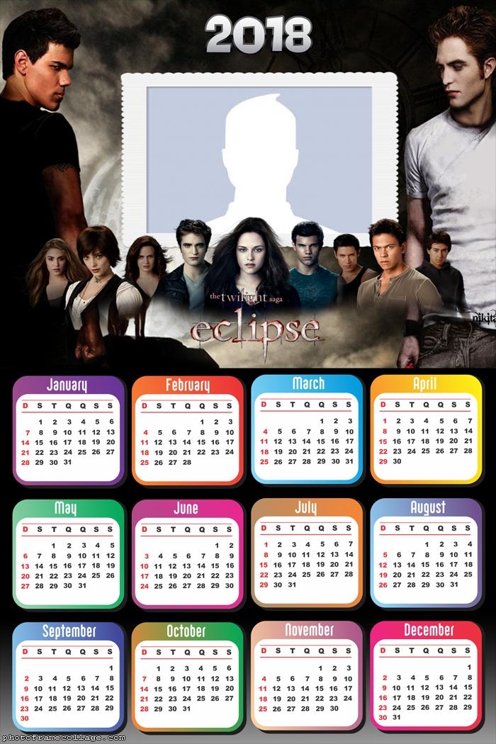 Calendar 2018 Twilight