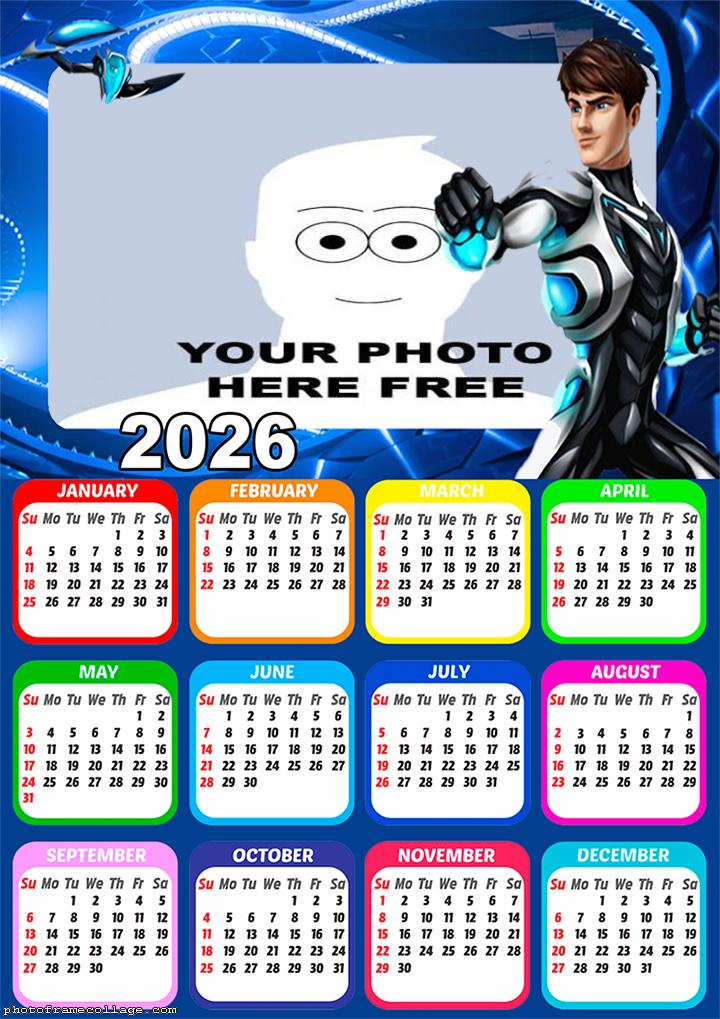 Calendar 2026 Max Steel