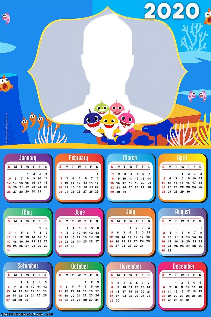 Baby Shark Calendar 2020