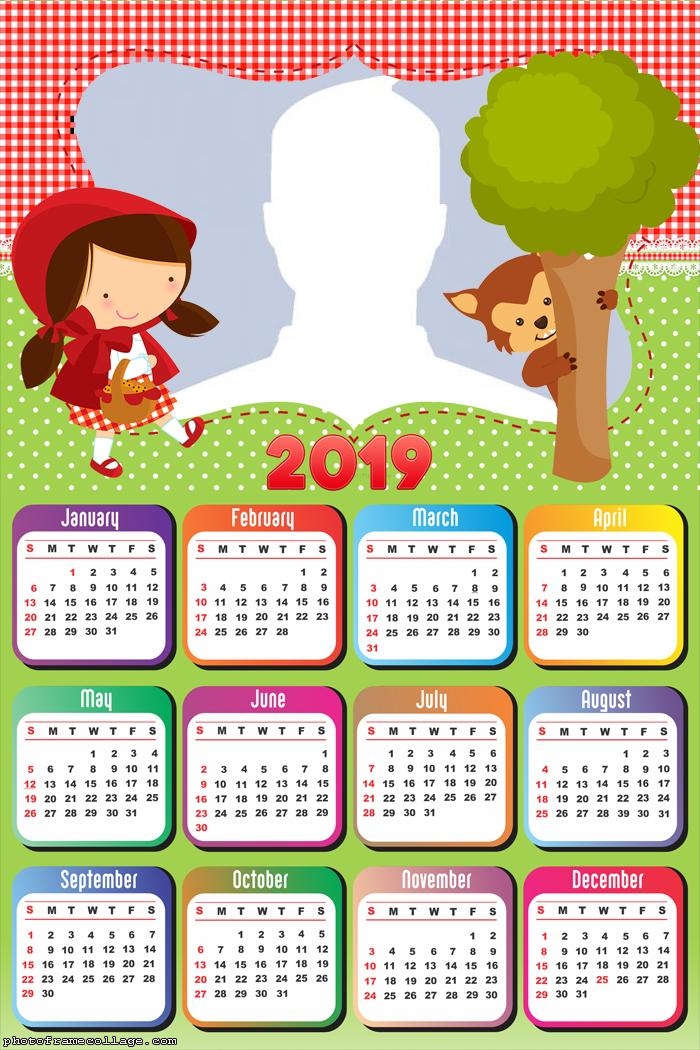 Little Red Riding Hood Calendar 2019