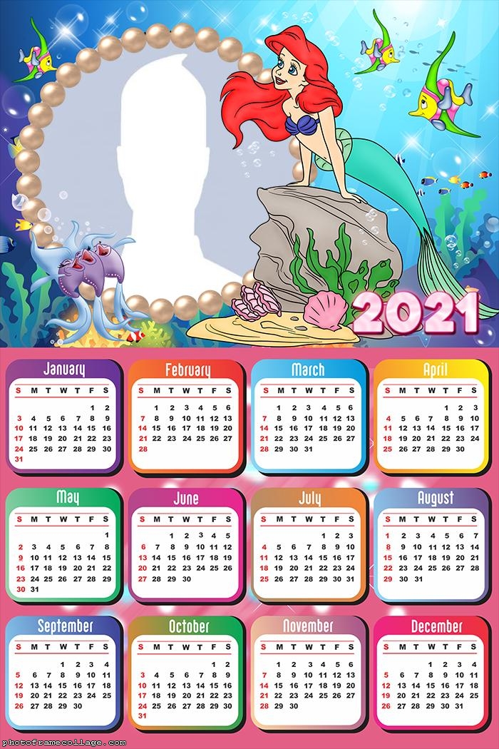 Calendar 2021 Little Mermaid