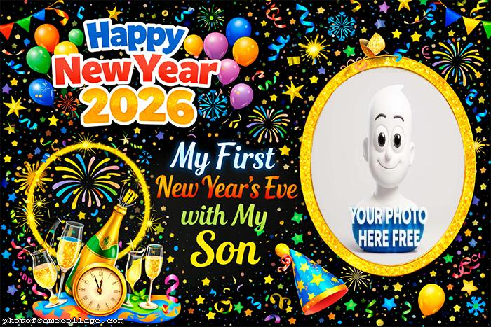 Personalized children picture frame for the New Year of 2026