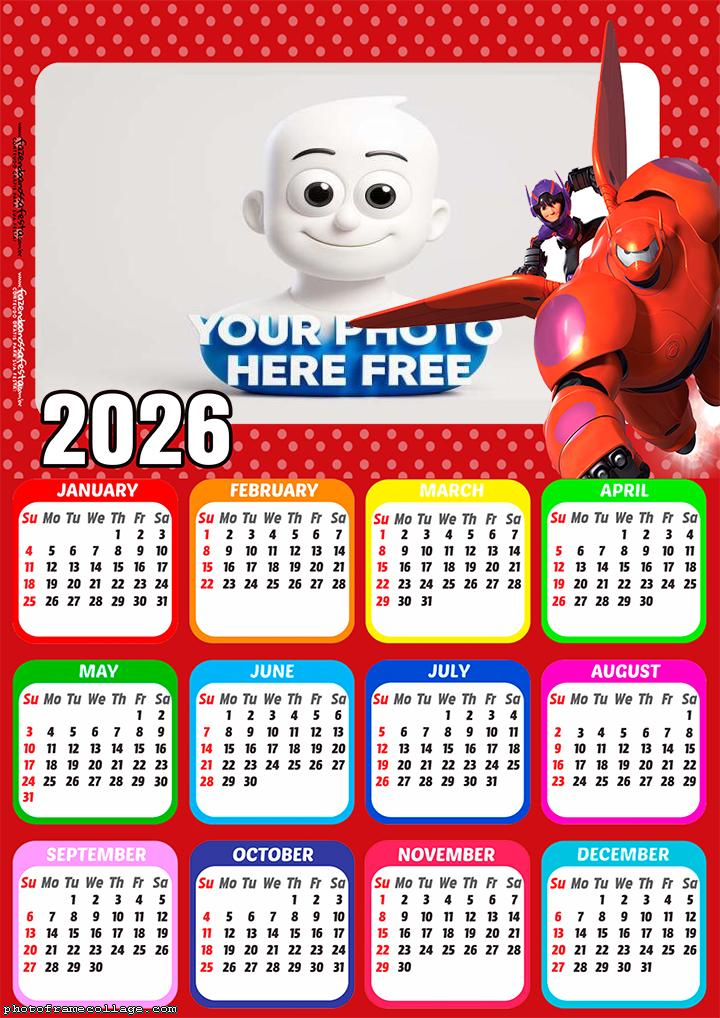 Calendar 2026 Big Hero