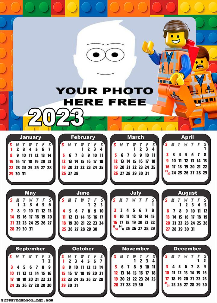 Calendar 2023 Lego