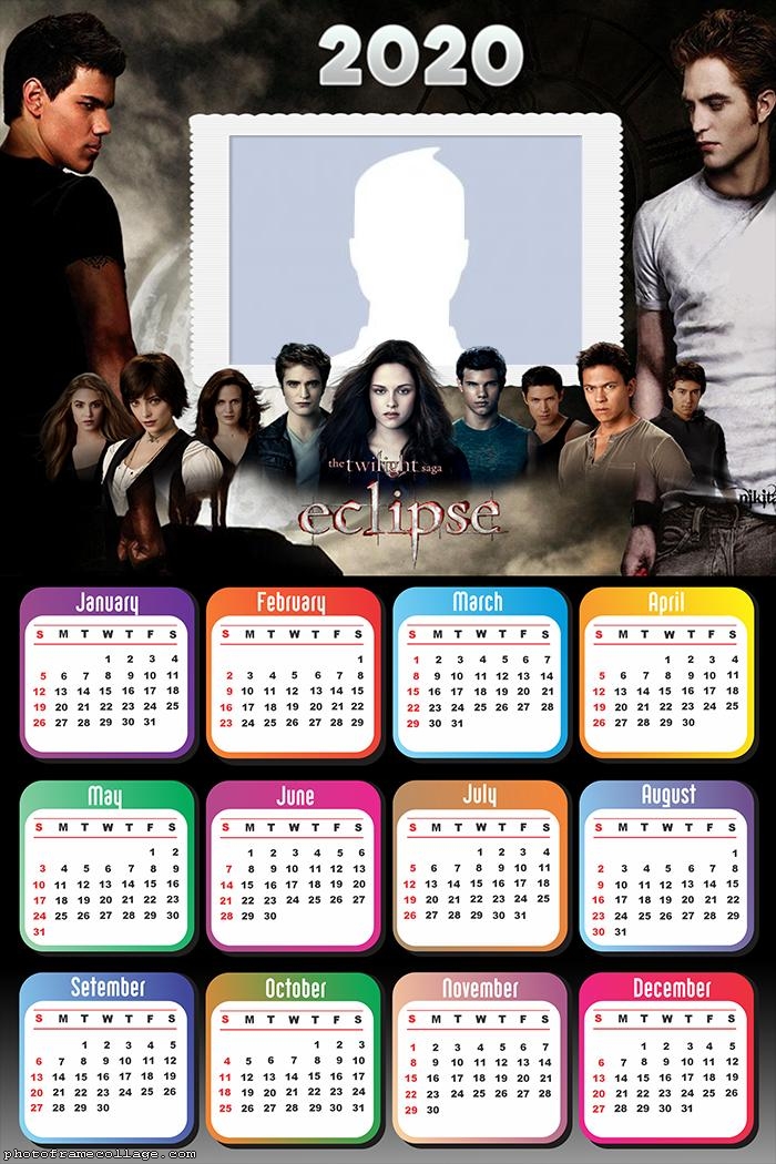 The Twilight Saga Eclipse Calendar 2020 Photo Frame Collage twilight saga calendar 2021