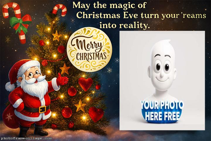 May the magic of Christmas free photo collage