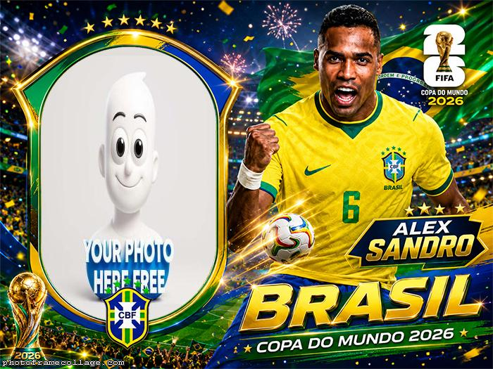 Alex Sandro World Cup 2026 Photo Collage Frame 