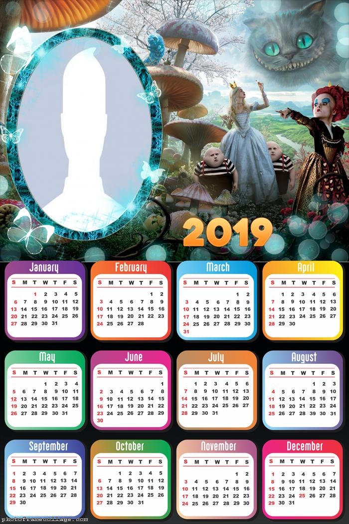 Alice in Wonderland Calendar 2019