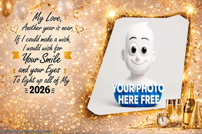Frame Happy New Year 2026 Love Quote 