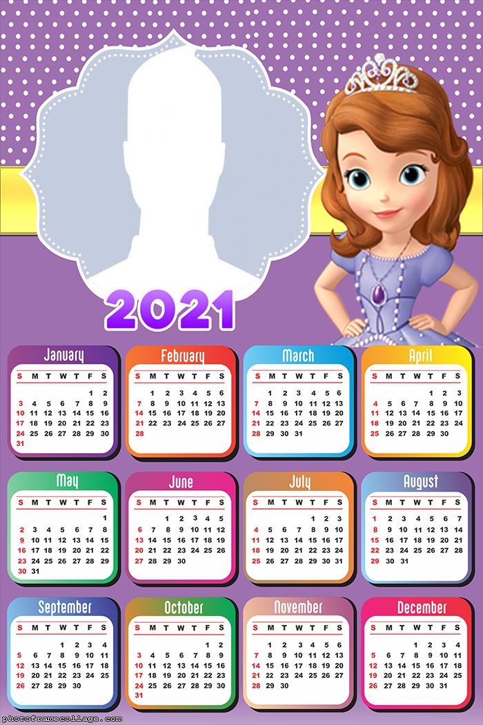 Calendar 2021 Sofia the First