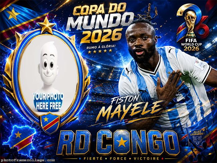 Fiston Mayele Fifa World Cup 2026 Diy Photo Frame 