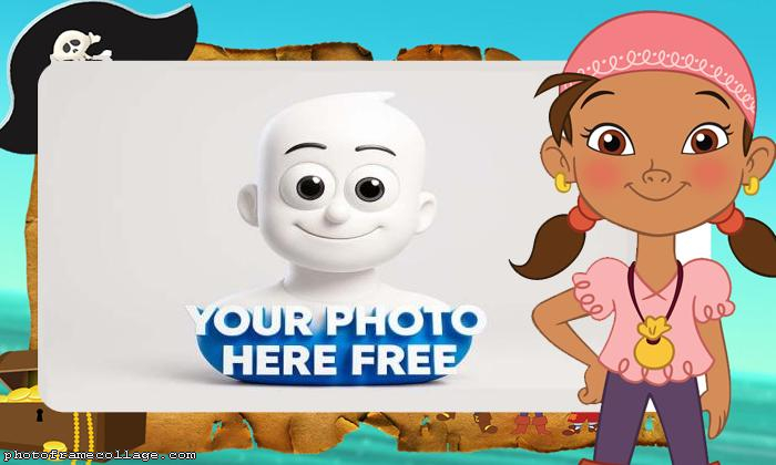 Pirate Girl Cartoon Photo Montage