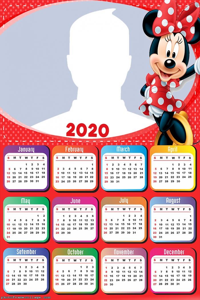 Minnie Mouse Red Dress Calendar 2020