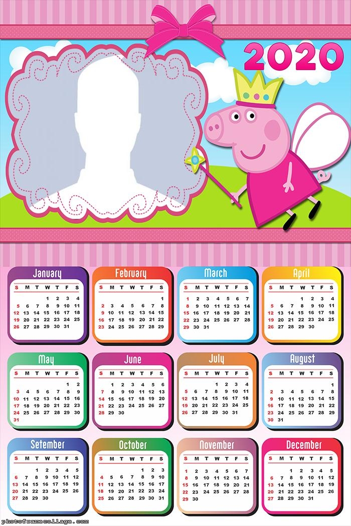 Fairy Peppa Pig Calendar 2020