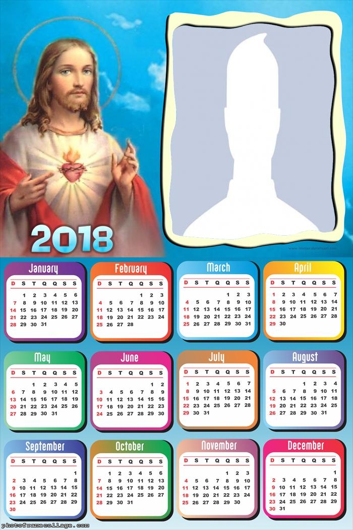 Calendar 2018 Jesus Christ