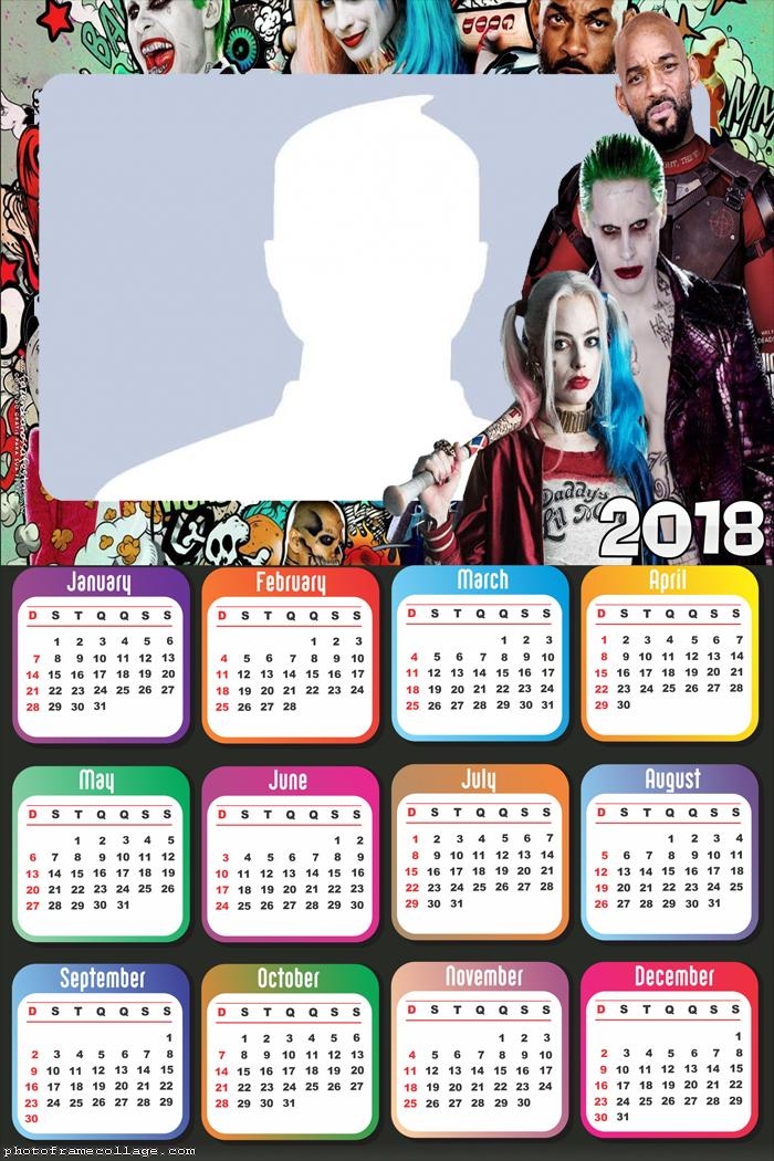 Calendar 2018 Suicide Squad