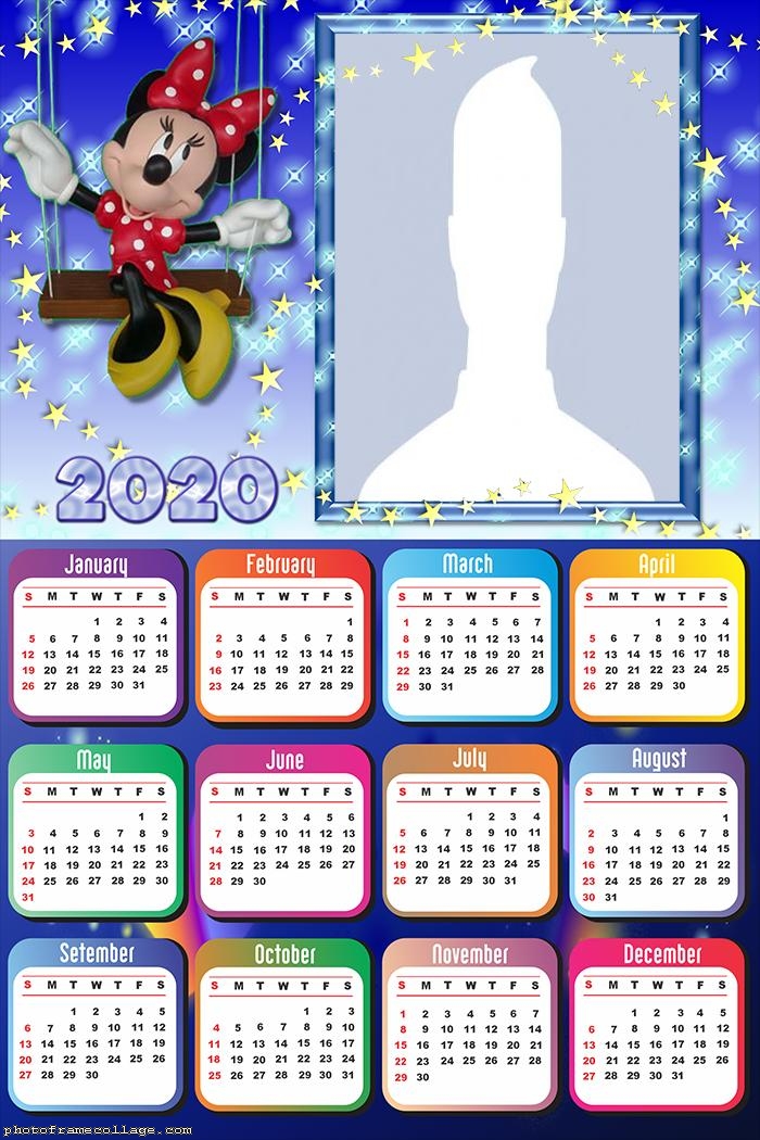 Minnie Mouse Calendar 2020