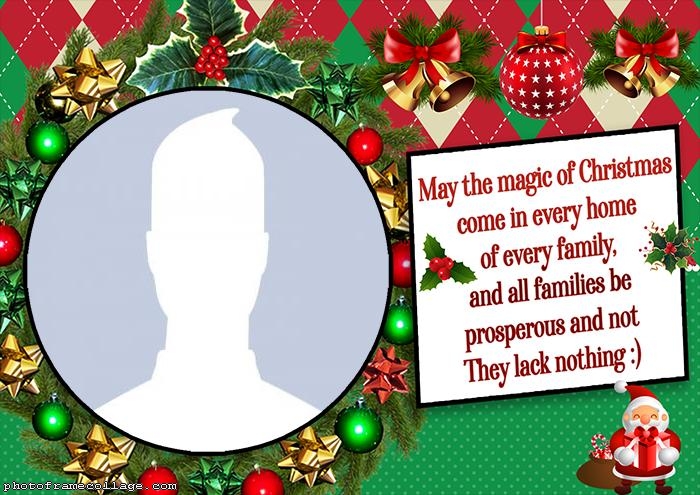 Frame Picture Christmas Message