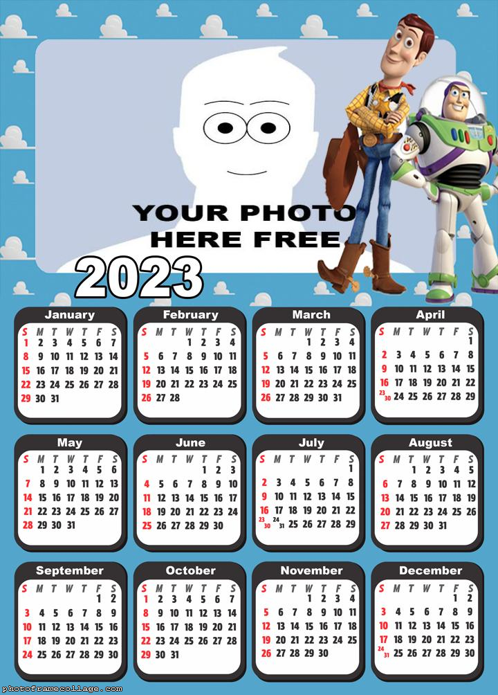 Calendar 2023 Toy Story