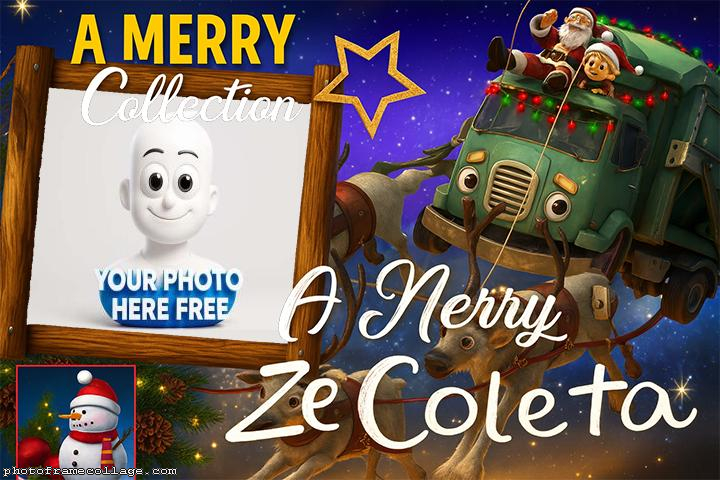 Ze Coleta Merry Christmas Printable Photo Frames