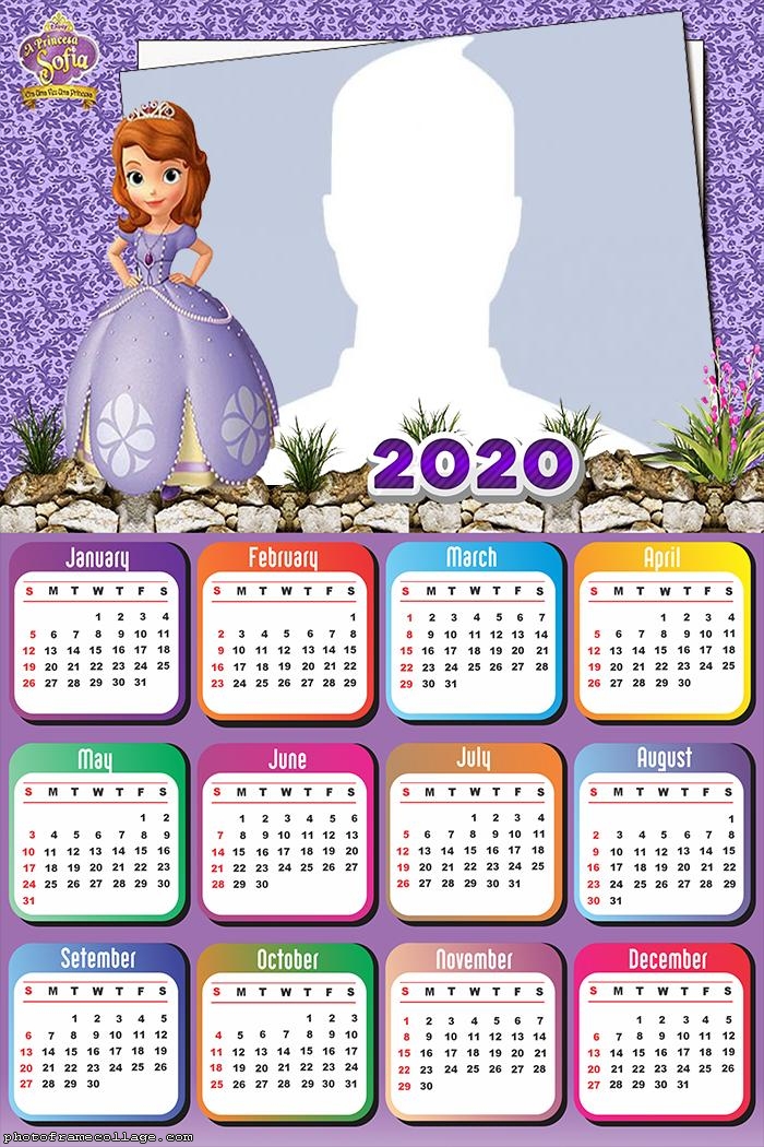 Princess Sofia Disney Calendar 2020