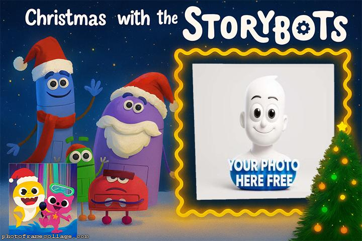 StoryBots Merry Christmas edit collage online