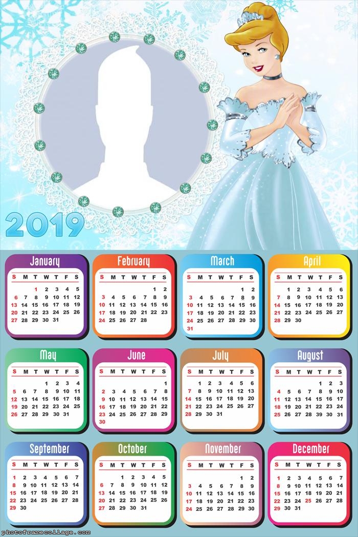 Cinderella Princess Calendar 2019