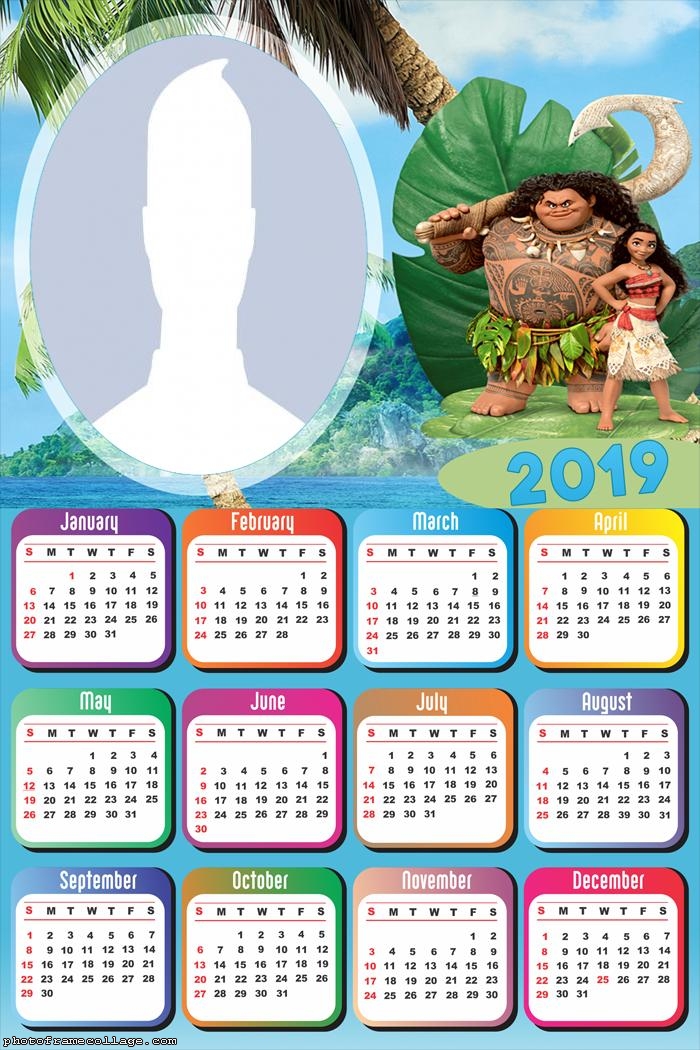 Chefe-Tui and Moana Calendar 2019