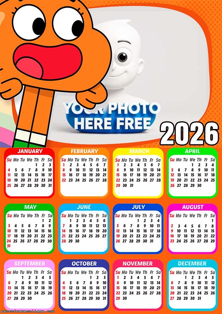 Calendar 2026 Darwin Watterson