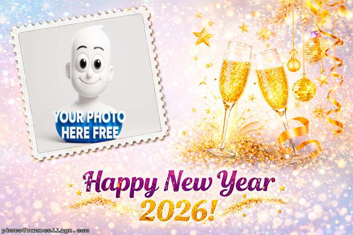 Best Happy New Year 2026 photo frame templates free