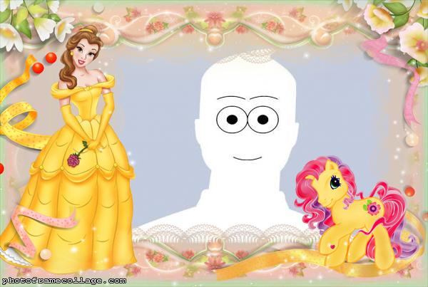 Belle and My Little Pony Picture Collage Maker