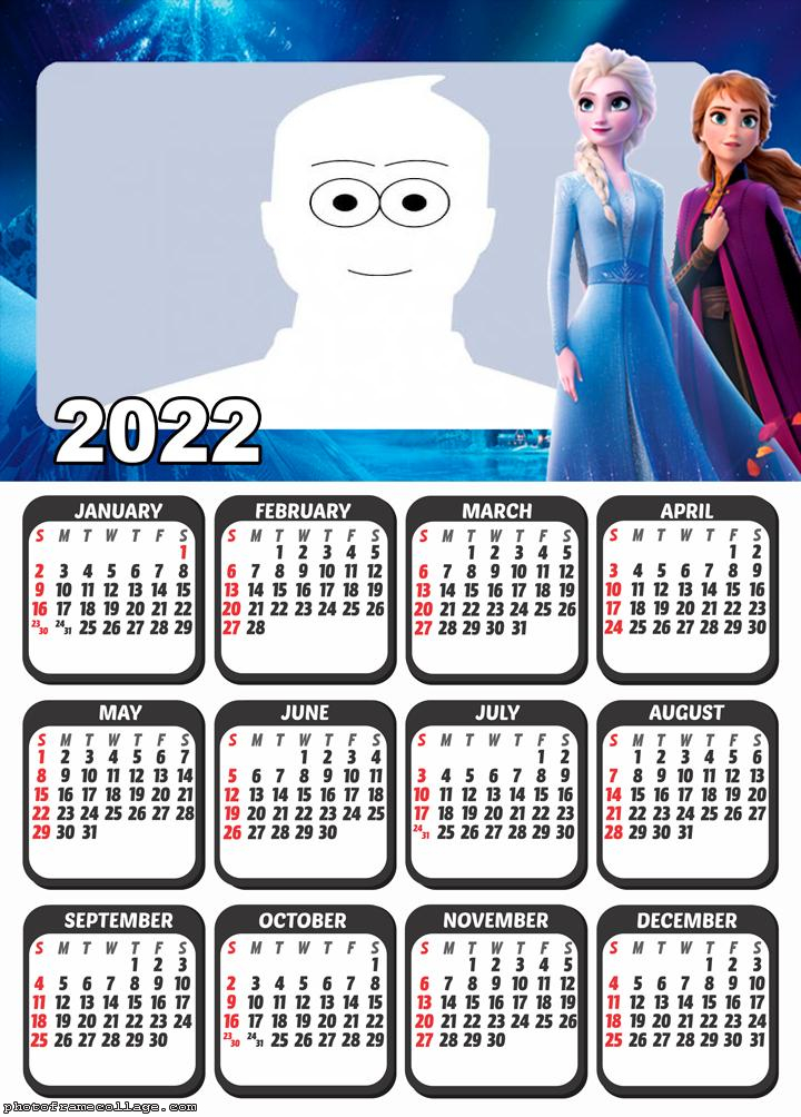 Calendar 2022 Frozen Disney