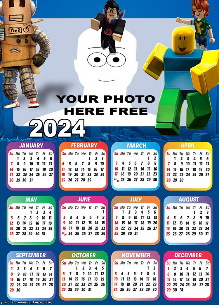 Calendar 2024 Roblox