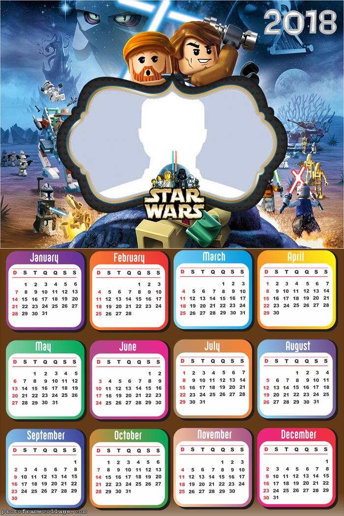 Calendar 2018 Lego Star Wars