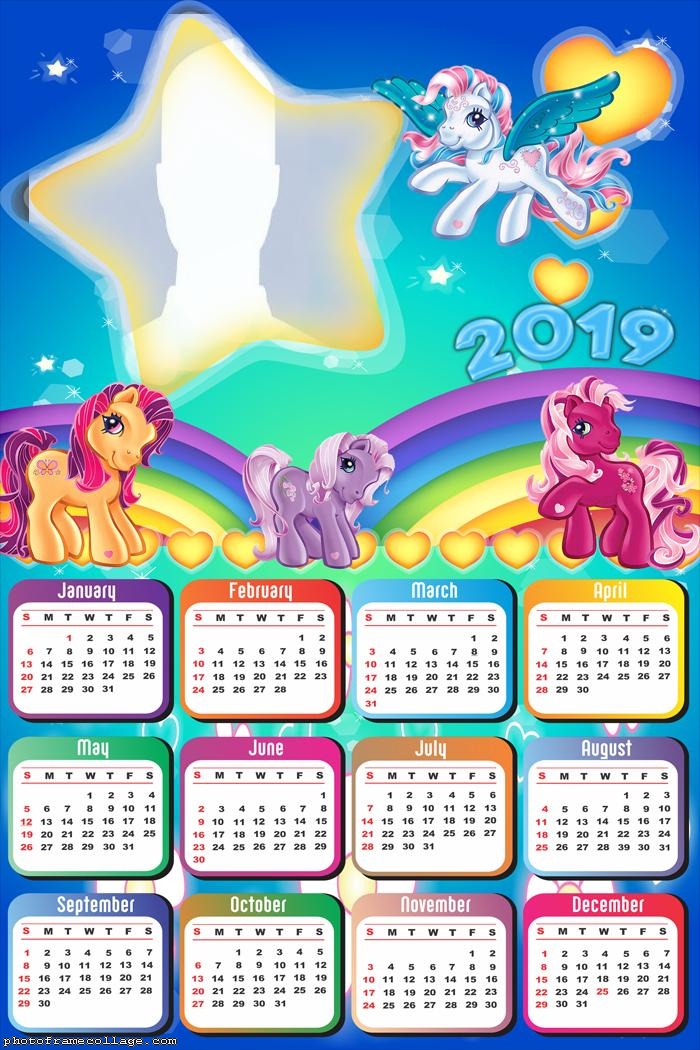 Little Pony Star Calendar 2019