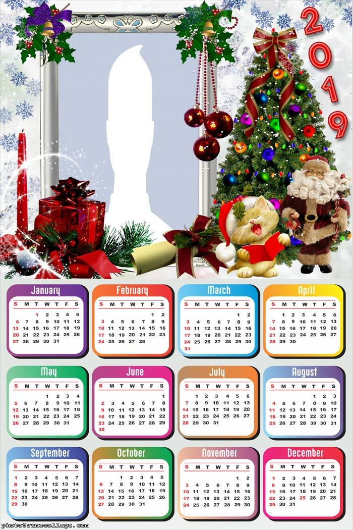 Christmas Pictures Calendar 2019 Photo Montage